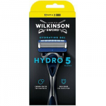 Raseerimisnuga Wilkinson Sword Hydro 5 kahe varupeaga, nahka kaitsev 5-teraline s&uuml;steem