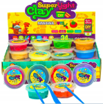 Kerge plastiliini komplekt kohvri ja t&ouml;&ouml;riistadega, 24 osa., Lengvo plastilino rinkinys su lagaminėliu ir įrankiais, 24 vnt.