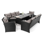 V&auml;lim&ouml;&ouml;bli komplekt FLORIDA 8 BD|Tehnorattan|Must|Padjad hallid 01