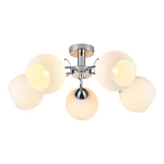 Laelamp Milagro OSLO ML1274 5xE27 kroomitud klaasist kuplid