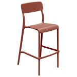 Baariaia tool Ferne Rimo k&otilde;rge p&otilde;letatud tellise toonis plastist ergonoomiline