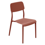 Aiatool Ferne Rimo, p&otilde;letatud tellise toonis plastikust, virnastatav, ergonoomiline