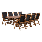 Aiam&ouml;&ouml;blikomplekt Home4You FABIOLA 8-kohaline, akaatsiapuidust, pruun