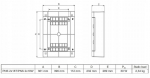 Noark Pns 36t plastikust paigalduskarp, Ip40, 2 rida, 36 moodulit
