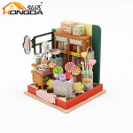 DIY puidust mudel nukumaja meisterdamise komplekt. Roombox/ Diy Miniature Dollhouse Kit - Happy Sugar. Mudel: S2305. Valmis suurus:: 8.5*7.5*7.5cm