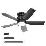 42-tolline laeventilaator, 18 W LED, kaugjuhtimispult, 5 laba, alalisvoolumootor