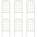 Outsunny komplekt 6 ronimistoe, taimede hoidja, trellid, aia taimede tugipostid, aia ronitaimedele, r&otilde;dule, teras, roheline