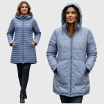 Kahepoolne naiste jope Fashion, helesinine