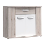 Kummut Forte Rondino RDIK221-T30 liivatamm / valge, moodne MDF