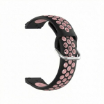 &bdquo;BestAccessories" silikoonrihm kellale 22mm, must roosa
