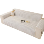 Pehme libisemisvastane flanellist diivanikate 120x185 cm Valge, 120x185 cm