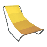 Lamamistool Elba Stripes, kollane