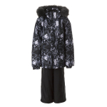 Huppa Poiste talvekomplekt DANTE, black pattern/ black