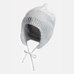 Huppa Kootud m&uuml;ts MEYO, helehall/ valge M, light gray/ white