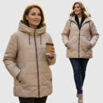 Naiste plusssuuruses kevadjope Viva, beež