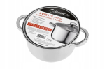 Fortis pott 24cm 5,8l roostevabast terasest klaasist kaanega