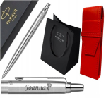 Parker Jotter Stalowy Ct Długopis z Grawerem i Etui na Prezent