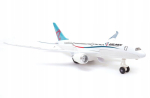 Metallist reisilennuk "boeing 787" heli ja tuledega, 26cm