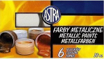 Astra Metallic dekoratiivv&auml;rvide komplekt, 6 v&auml;rvi x 10 ml