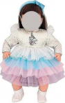 Riided 45cm nukule: kleit, peapael, sussid