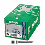 Spax puidukruvid 4x30 mm, 1000 tk., tsingitud, Pz2