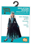 Kost&uuml;&uuml;m "skeleton Queen" 130/140 cm