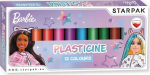 Starpak plastiliin 12 v&auml;rvi Barbie