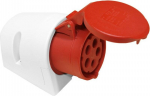 Pistikupesa 16a 4p+z Ip44 115-6k, 400v, 5 poolust