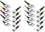 Usb 2.0 Lightning kaabel 1.2m 2.4a, v&auml;rvide segu