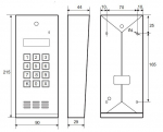 Laskomex Cd-2600r intercom Rfid lugejaga, roostevaba teras