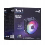 Aerocool Rave 4 Frgb - Aktiivne protsessori jahuti koos Argb-ga, must