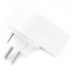 Valge pistikupesa 2 usb laadijaga