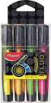 Maped Fluo Peps Max markerid, 4 v&auml;rvi