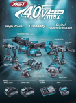 MAKITA. 40V XGT TW004GD201 350Nm 1/2 RING 2x2,5Ah