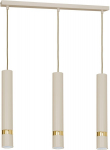 Luminex Reno 9516 ripplamp, 60cm, beež/kuldne, 3xgu10