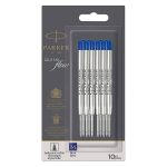 Parker QUINKflow Blue M pliiatsi t&auml;itmine 10 tk.