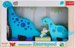 Puidust m&auml;nguasi dinosaurus Trefl lastele