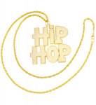 Kuldne hip hop kett kirjaga