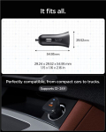 Automobilinis įkroviklis Spigen Essential 30W Car Charger EV301, black
