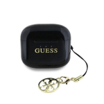 Słuchawki TWS Guess Glossy Effect Printed Classic Logo & Charm czarny