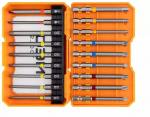 Neo Tools 18 tk. otsiku komplekt, 75mm, 1/4" kuuskant