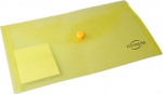 Plast&uuml;mbris Dl kollane, l&auml;bipaistev, 180 mikronit, 124x226 mm