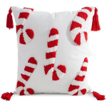 Dekoratiivne j&otilde;ulupadja kate 45x45 cm pulkadega