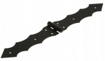 Ukse dekoratiivhing 300x40 mm, must