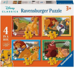 Disney L&otilde;vikuningas 4in1 pusle (12, 16, 20, 24 t&uuml;kki)