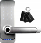 Elektrooniline ukselink koodluku ja s&otilde;rmej&auml;ljelugejaga