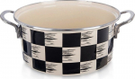 Emailitud pott "malelaud" 22 cm, 3 l