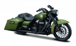 Harley-davidson Road King Special 2022 mudel 1:18, roheline