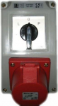 Paigalduskomplekt punase 16a 5p (l-0-p) pistikupesaga Zi02r221