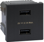 Kontakt-simon K45 45x45 Usb laadija moodul, 2x Usb